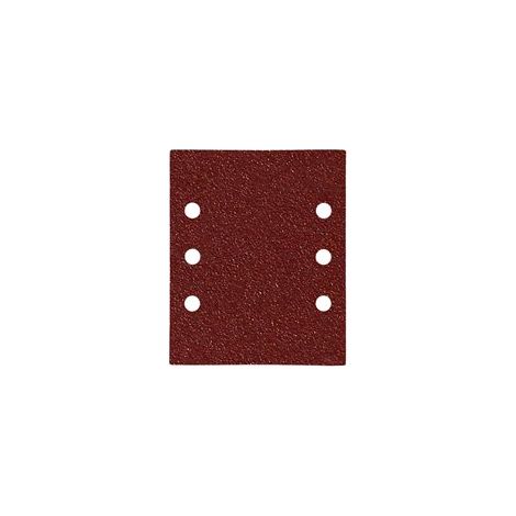 Papier abrasif de rechange avec velcro 114 x 140 mm, perforé, grain 120 (10 pièces) (1/5)