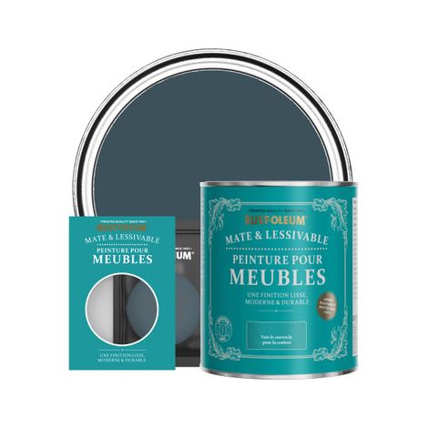 Peinture pour Meubles Mate & Lessivable - Bleu du Soir (1/3)