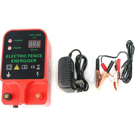 Clôture électrique pour bétail Animaux étanches Électrificateur de clôture Électrificateur haute puissance 2 modes d'alimentation pour élevage de volailles (type commun) (1/5)