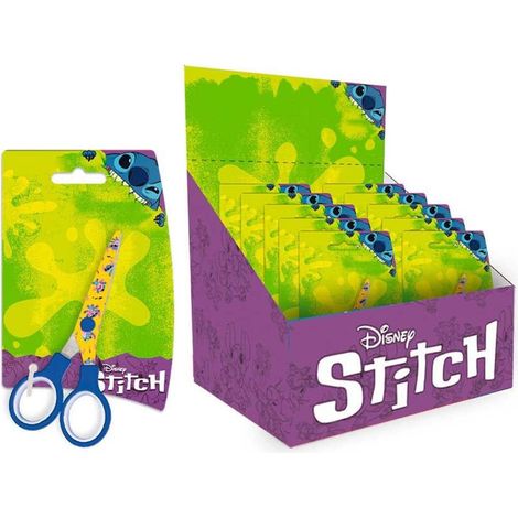 Trade Shop - Set 24pcs Tijeras Scissors School Decor Stitch Para El Ocio Escolar Papelería De Los Niños 961556 - (1/2)