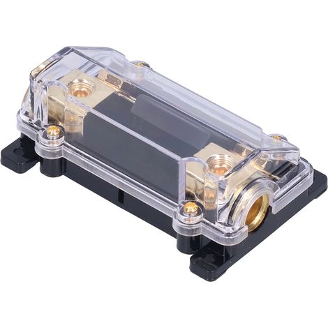 Porte-fusible AWG 0/2/4, bloc ANL 1 entrée 1 sortie avec fusible 100 A pour autoradio et bateau (1/5)