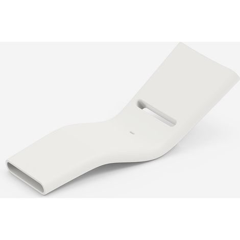 Lettino prendisole design da giardino in polietilene Esse - Bianco
