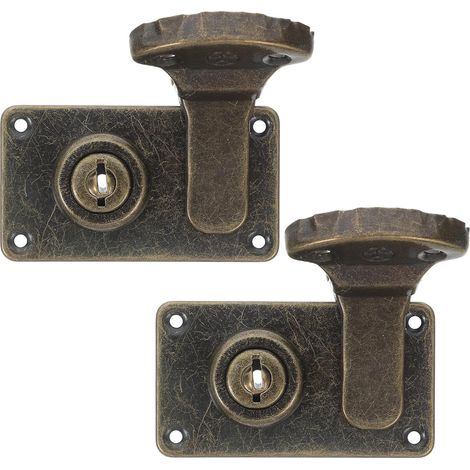 de cadenas en laiton vintage pour valise 2 pièces fermoir