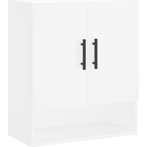 Maison Exclusive - Armoire murale blanc 60x31x70 cm bois d'ingénierie (1/5)