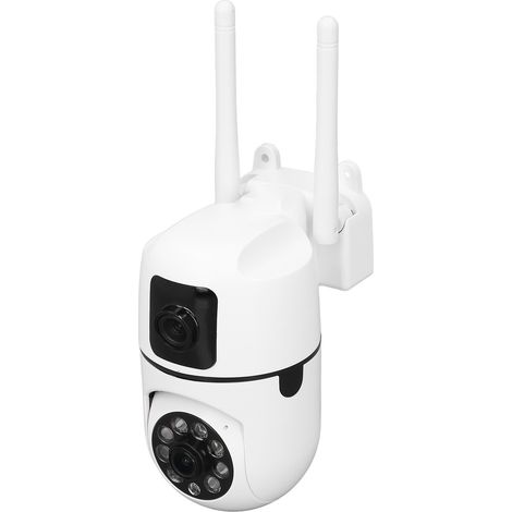 Caméra de sécurité domestique à double objectif 2MP avec vision nocturne, détection de mouvement, dôme rotatif, WiFi pour intérieur, villa, centre commercial et extérieur. (1/5)
