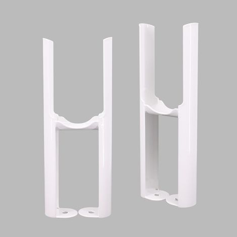 NRG Floor Mounting Radiator Leg Kit for Traditional 2 Bar Radiator White