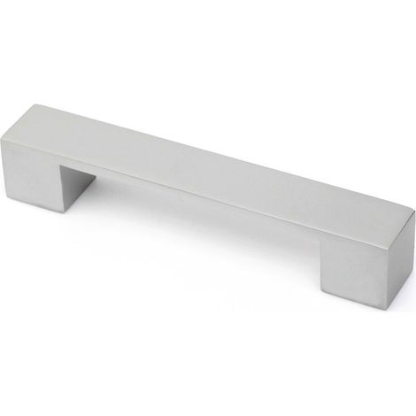 Asa de aluminio con acabado anodizado mate, dimensiones:151x25x27mm y entrepuntos:128mm -