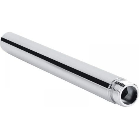 Bras de Douche Extension en Acier Inoxydable Rallonge de Douche 25cm Tube D'extension de Douche Rond G 1/2" Bras D'extension de Pomme de Douche Accessoire de Salle de Bain (1/4)