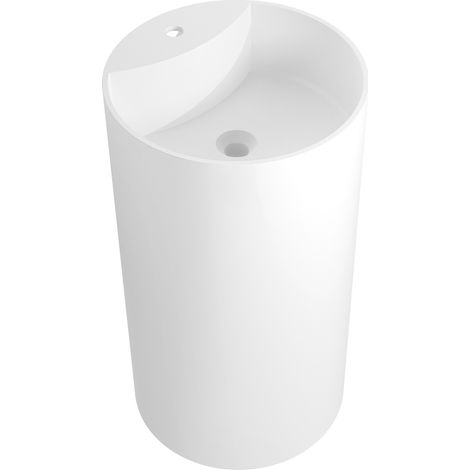 Mexen Ajax-02 lavabo autoportant en conglomérat 45 x 45 cm, blanc mat - 26514500