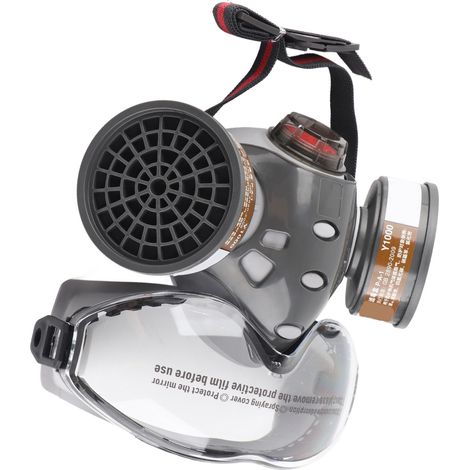 Visière de protection anti-poussière avec lunettes de protection réutilisable pour les travaux de peinture et de soudure (1/5)