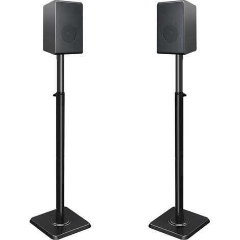 Lot de 2 Supports de Haut-parleurs réglables en Hauteur pour Satellites jusqu'à 5 kg (1/5)