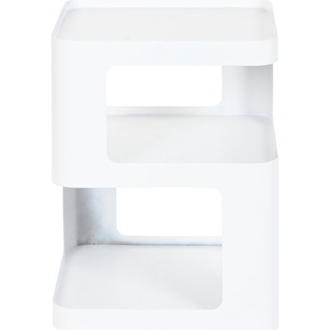 Mesita Auxiliar Metal 40X40X54 Blanco (1/4)