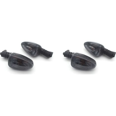Adecuado para 4 intermitentes de motocicleta, aplicable a K1300R, K1200R, K1200S, F800GS y F650GS (negro). (1/4)