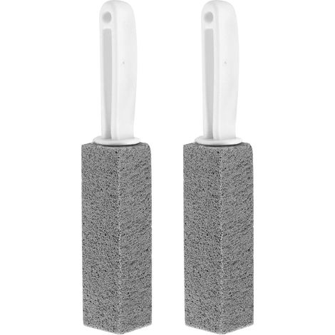 Pierre de Ponce Nettoyant Lot de 2 Pierre Abrasive Crepiere Bloc Nettoyage Pierre Ponce pour Toilettes/Salle de Bain Brosse de Nettoyage pour Barbecue,Grille de Cuisson,Piscine,WC,Soin Pieds (1/5)
