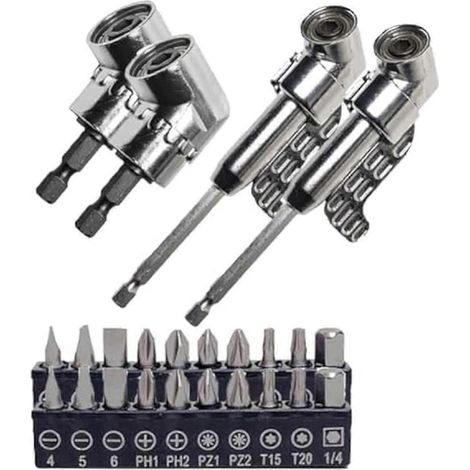 Outil d'angle pour vis, moyeu de vis, embout de tournevis coudé multifonction (1/5)