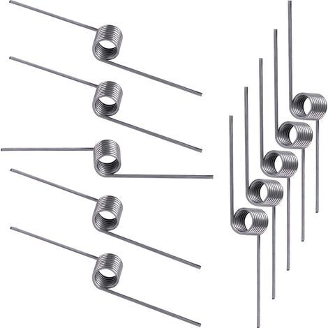 10 Pièces Ressort de Torsion, Ressort de Rappel, Diamètre du Fil 0,7mm, Diamètre Extérieur 5mm, Angle 180°, pour réparations à Domicile