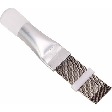 Peigne à ailettes climatiseur acier inoxydable alliage aluminium redresseur nettoyant condenseur 13,5x3x2 cm 1 pc (1/5)