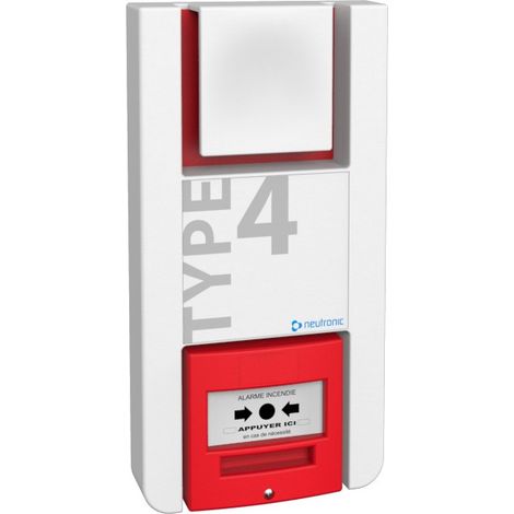 Fireless – Détecteur de fumée autonome IP40 – Alarme incendie type 4 à piles – 4 ans d'autonomie en veille – Installation simple pour ERP