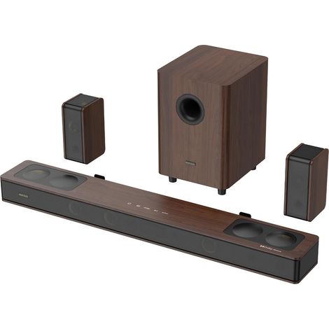 Barre de Son TV 5.3.4 Dolby Atmos sans Fil, 800W Système Audio Surround Home Cinéma 2 Enceinte sans Fil et Barre de Son pour TV, Basses à 28 Hz, Enceintes pour Téléviseur, eARC, BT 5.4 (1/5)