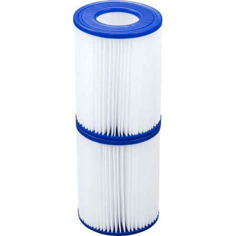 Cartouche filtrante Bestway Flowclear Type II, filtre pour piscine et spa Bestway, installation facile,filtre de nettoyage lot de 2 (1/5)