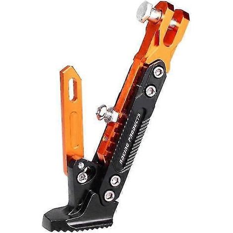 CNC-gefräster Motorrad-Fußständer aus Metall mit fünf Positionen und Höhenverstellung – Orange (1/5)