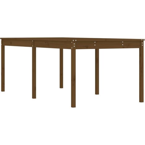 Maison Exclusive - Gartentisch Honigbraun 203,5x100x76 cm Massivh