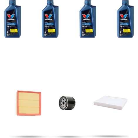 Kit tagliando 3 FILTRI e 4L OLIO compatibile con Opel Zafira B 1.6 16v 77kw dal 2005 (1/5)