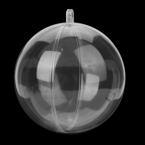 20 Boules de Noël Transparentes à Remplir DIY, Décorations Sapin en Plastique 5cm, Lot de Boules Personnalisables (1/5)