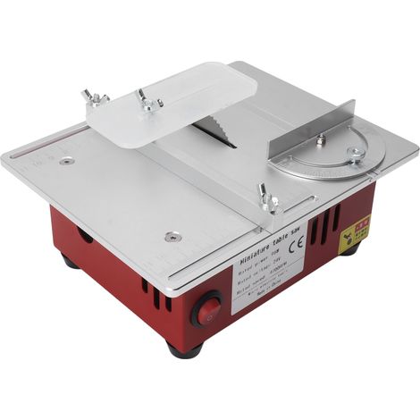 Scie de table multifonctionnelle 96 W pour le travail du bois, outil de coupe de bureau, mini scie de table domestique pour le bricolage et les travaux manuels, prise UE 110-240 V (1/5)