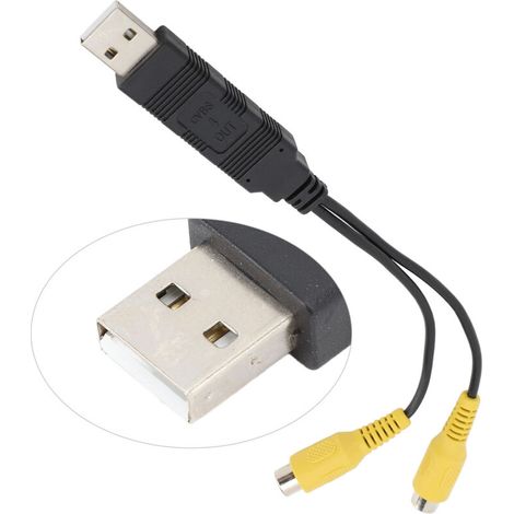 Adaptateur Vidéo USB vers CVBS/RCA pour Voiture Android - Transmission Haute Définition Facile à Utiliser (1/5)