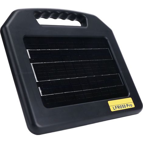 Chargeur de clôture électrique solaire portable de 8 W avec une portée de 48 km (30 miles) pour fermes. (1/5)