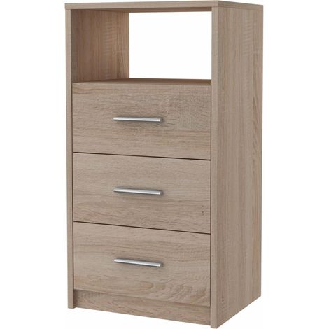 Cassettiera 3SO in rovere SONOMA con cassetti e ripiani da 40 cm