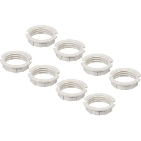 G9 Anneau Adaptateur Abat Jour Réducteur Lumière Douille Lampe M20 Support Remplacement pour Luminaires Blanc 8Pcs