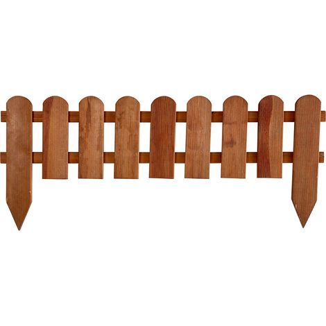 Mini Valla de madera Clásica Tintada - 25 x 115 cm (1/5)