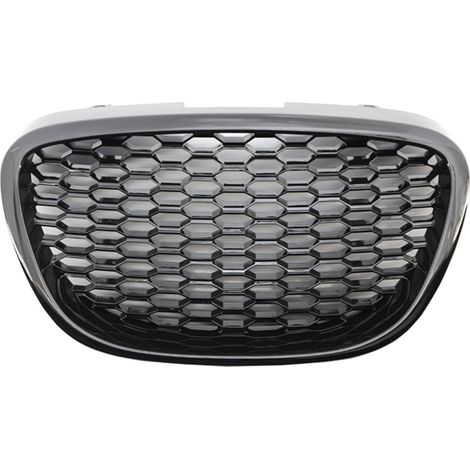 Rejilla de nido de abeja negra sin logotipo para Seat Leon MK2 1P1 06-09 (1/5)
