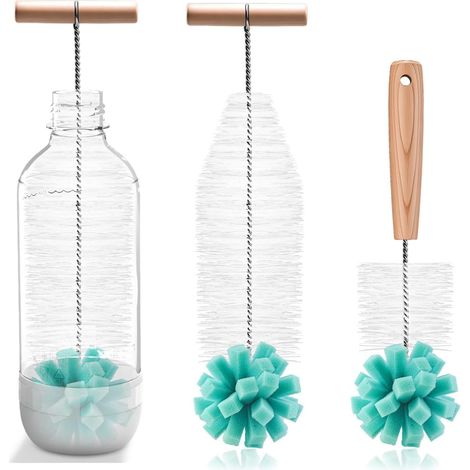 2 x Bottle Brushes, 30 cm + 27 cm for Soda Bottles (1/5)