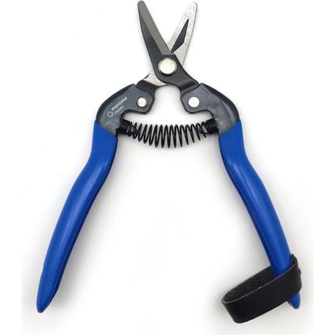 TIJERA RECOLECCION M/AZUL CURVA CORTA M100C (1/3)