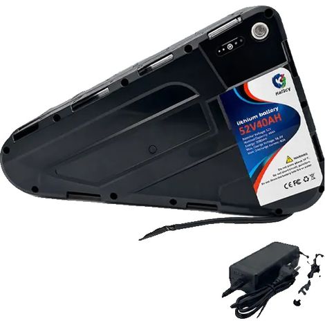 Batería para bicicleta eléctrica, 52 V, alta capacidad 20 Ah, 52 V-T-plug-20 Ah (1/2)