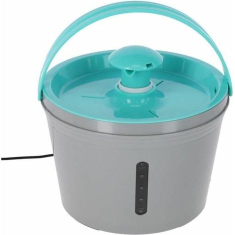 Kerbl 1,6 L Wasserspender für Hunde Grau und Blau