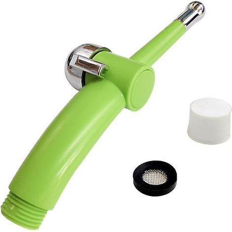 Douchette WC bidet verte pour l'hygiène personnelle et les soins de bébé (1/4)