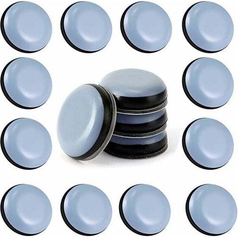 24 Stück 25 mm runde Teflon-Möbelgleiter - Möbelgleiter - PTFE-Gleiter - Selbstklebende Teflon-Möbelgleiter für Stühle, Sofas, Schreibtische und Tische (1/5)