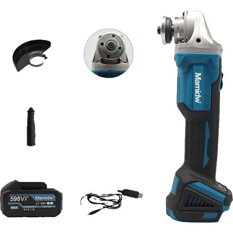 Winkelschleifer, 0-10000 U/min, 125 mm Schleifscheibe, Set (1/2)