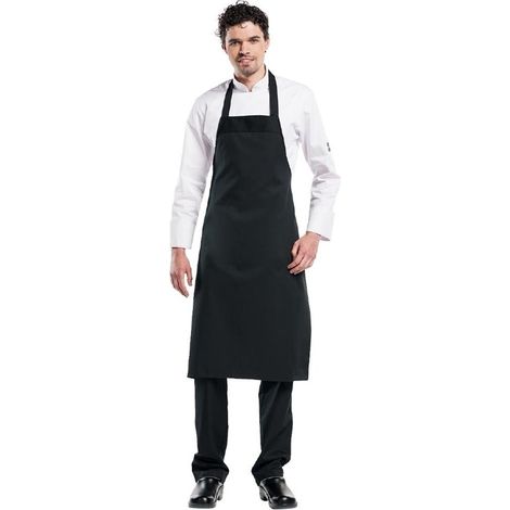 Tablier Bavette BasiX Noir - Chaud Devant