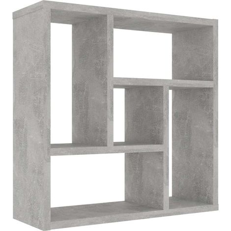 Wall Shelf Concrete Grey 45x16x45 cm Engineered Wood vidaXL (1/5)