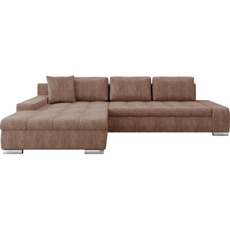 Sofá rinconero Comfivo Nitor II, Coral 45, Función de descanso, Almacenaje, 302x213x80cm, 0