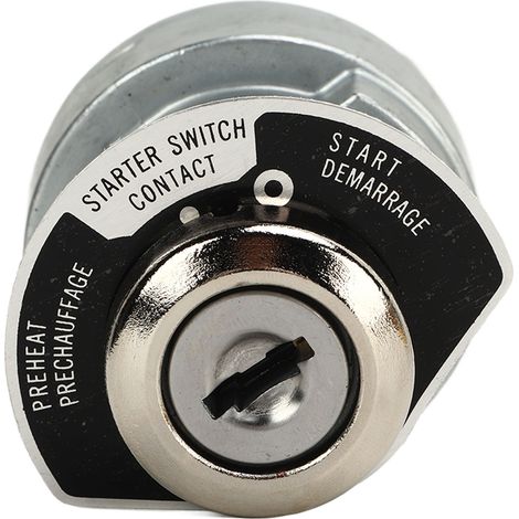 Contacteur d'allumage 183827, contacteur à clé de démarrage pour moteurs Kubota D722, D902, D1005, D1105, D1305, V1205 et V1505 (1/5)