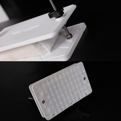 Tofupresse mit gebogenen Platten, selbstgemachte Tofuform, Pressschale für handwerklich hergestellten Tofu (1/5)