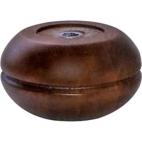 PIEDINO PER MOBILI A CIPOLLA Ø50MM H. 95MM - REALIZZATO IN LEGNO DI NOCE (1/2)