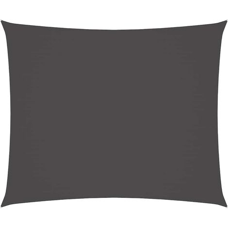 vidaXL Parasole a Vela Oxford Rettangolare 4x6 m Antracite