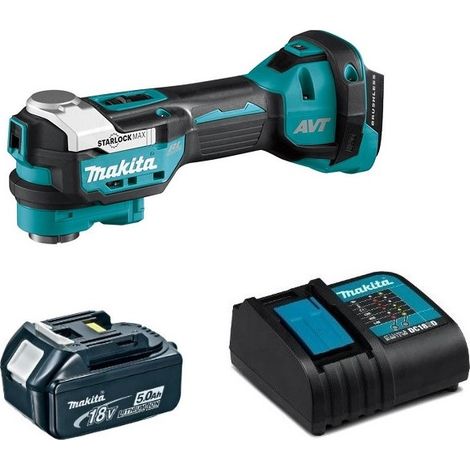 Makita DTM52RT1 Outil multifonctions Li-Ion 18V LXT - 1 x 5.0Ah Batterie + chargeur